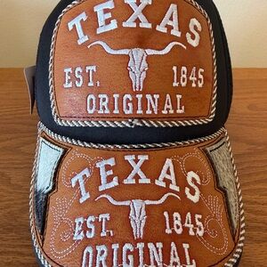 Brand New w/Tag Rito Texas Hat (leather and hide finish)